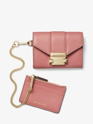 michael kors whitney ballet|Whitney Small Leather Chain Wallet .